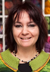 Karin Reichl, Handarbeiten, Filzen im Team des Düsseldorfer Bastelladens